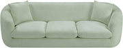 Penelope 92.5" Chenille Fabric Upholstered Upholstered Sofa in Mint - 44073Mint-S