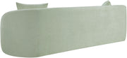 Penelope 92.5" Chenille Fabric Upholstered Upholstered Sofa in Mint - 44073Mint-S