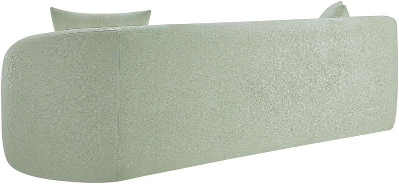Penelope 92.5" Chenille Fabric Upholstered Upholstered Sofa in Mint - 44073Mint-S