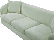 Penelope 92.5" Chenille Fabric Upholstered Upholstered Sofa in Mint - 44073Mint-S