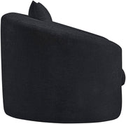 Penelope Chenille Fabric Upholstered Accent Chair in Black - 44073Black-C