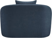 Penelope Chenille Fabric Upholstered Accent Chair in Blue - 44073Navy-C