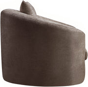 Penelope Chenille Fabric Upholstered Accent Chair in Brown - 44073Brown-C