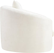 Penelope Chenille Fabric Upholstered Accent Chair in Cream - 44073Cream-C