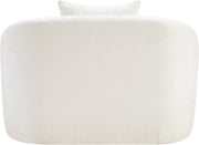 Penelope Chenille Fabric Upholstered Accent Chair in Cream - 44073Cream-C