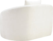 Penelope Chenille Fabric Upholstered Accent Chair in Cream - 44073Cream-C