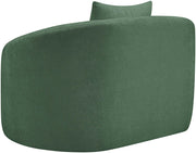 Penelope Chenille Fabric Upholstered Accent Chair in Green - 44073Green-C