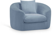 Penelope Chenille Fabric Upholstered Accent Chair in Light Blue - 44073LtBlu-C
