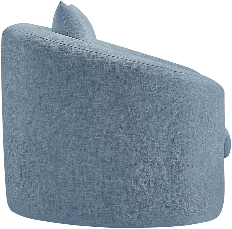 Penelope Chenille Fabric Upholstered Accent Chair in Light Blue - 44073LtBlu-C