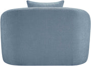 Penelope Chenille Fabric Upholstered Accent Chair in Light Blue - 44073LtBlu-C