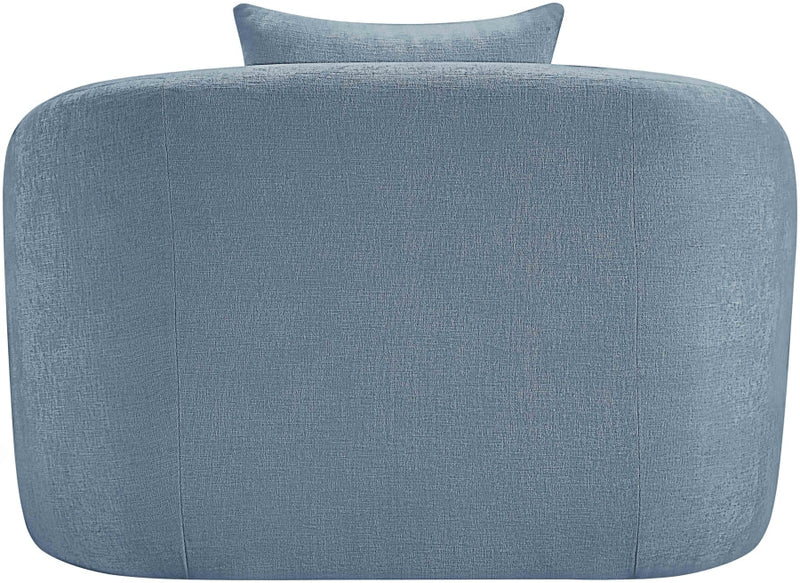 Penelope Chenille Fabric Upholstered Accent Chair in Light Blue - 44073LtBlu-C