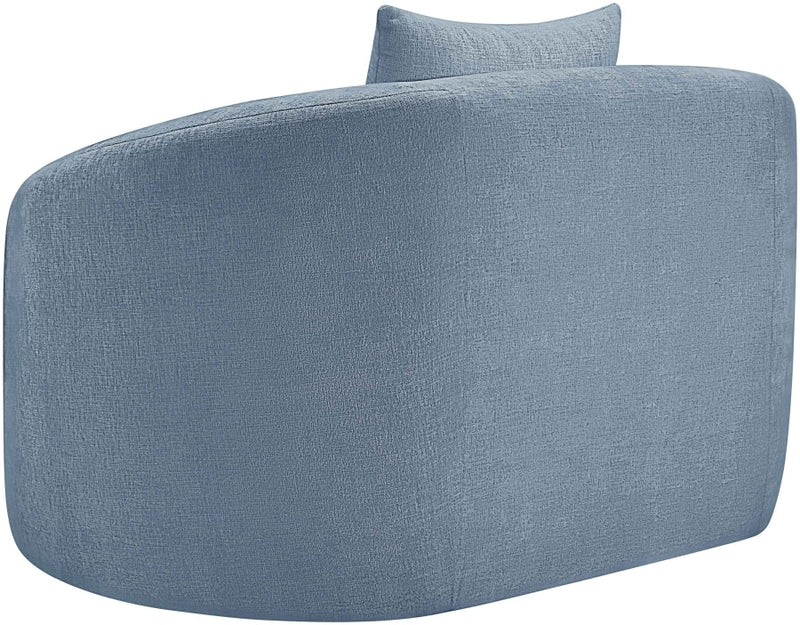 Penelope Chenille Fabric Upholstered Accent Chair in Light Blue - 44073LtBlu-C