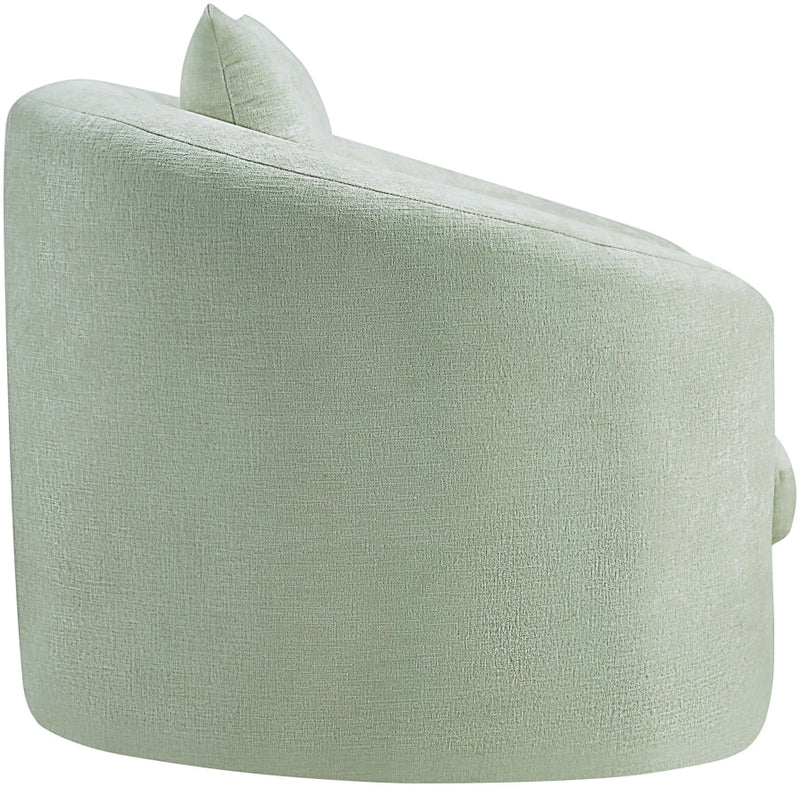 Penelope Chenille Fabric Upholstered Accent Chair in Mint - 44073Mint-C
