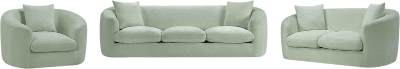 Penelope Chenille Fabric Upholstered Accent Chair in Mint - 44073Mint-C