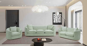 Penelope Chenille Fabric Upholstered Accent Chair in Mint - 44073Mint-C