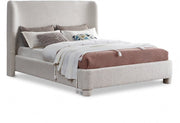 Penny Boucle Fabric Full Bed Cream - B1206Cream-F