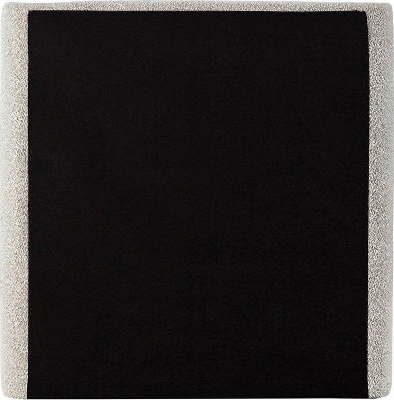 Penny Boucle Fabric Twin Bed Cream - Gate FurnitureTwin Bed