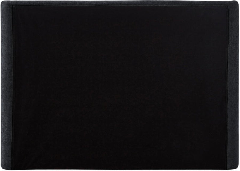Penny Chenille Fabric Queen Bed Black - Gate FurnitureQueen Bed