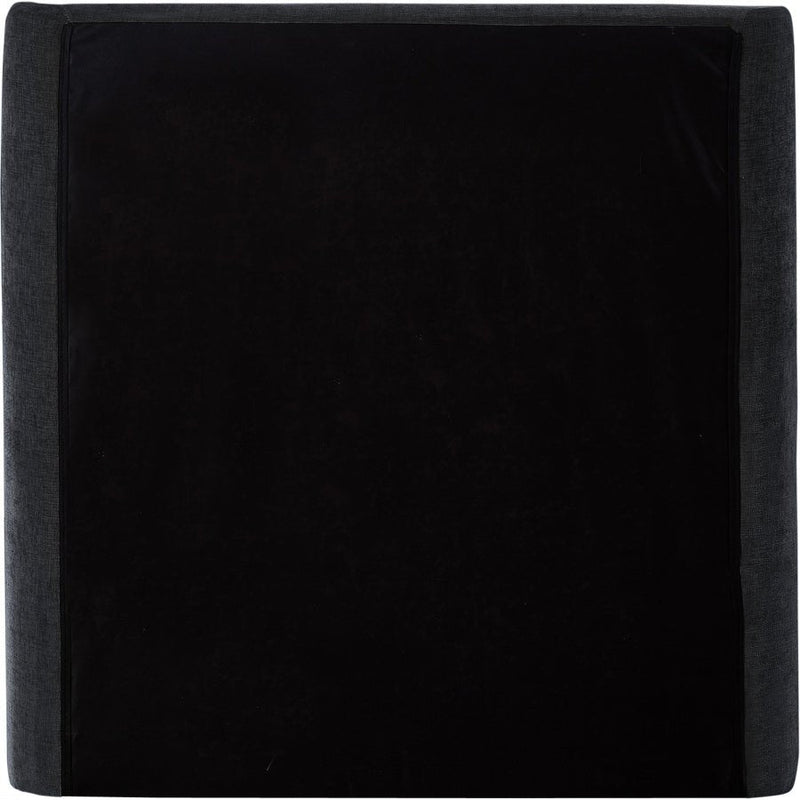 Penny Chenille Fabric Twin Bed Black - Gate FurnitureTwin Bed