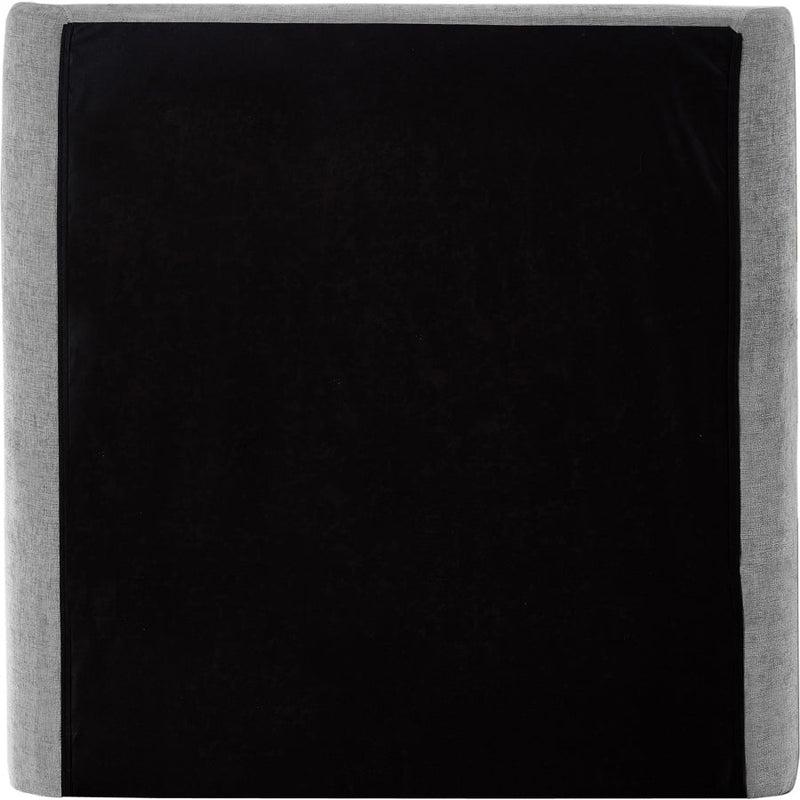 Penny Chenille Fabric Twin Bed Grey - Gate FurnitureTwin Bed