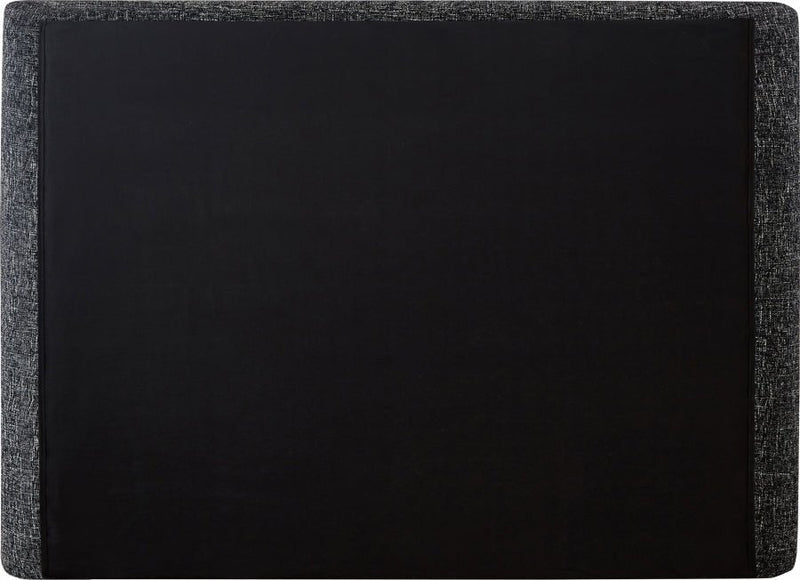 Penny Linen Textured Fabric Queen Bed Black - Gate FurnitureQueen Bed
