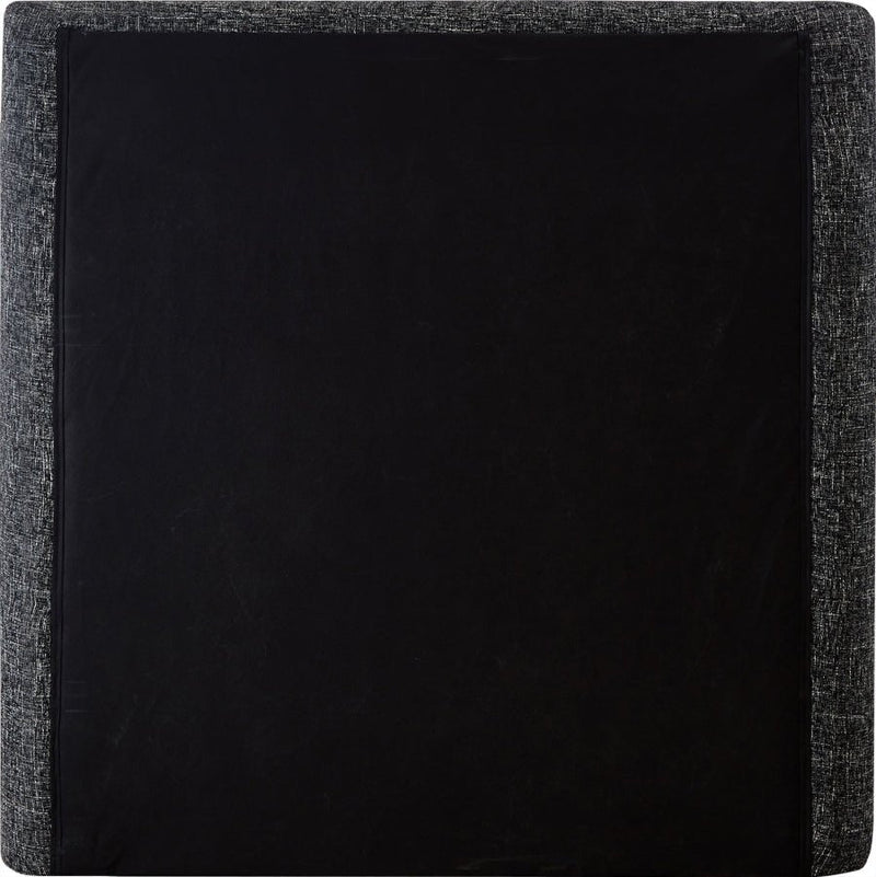 Penny Linen Textured Fabric Twin Bed Black - Gate FurnitureTwin Bed