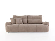 Peonya 4-pieces (2 Sofa & 2 Chair) Livingroom - With Leg in Cream - Brown - 200-ZEN-PEO-CRE-BRO-L-3311