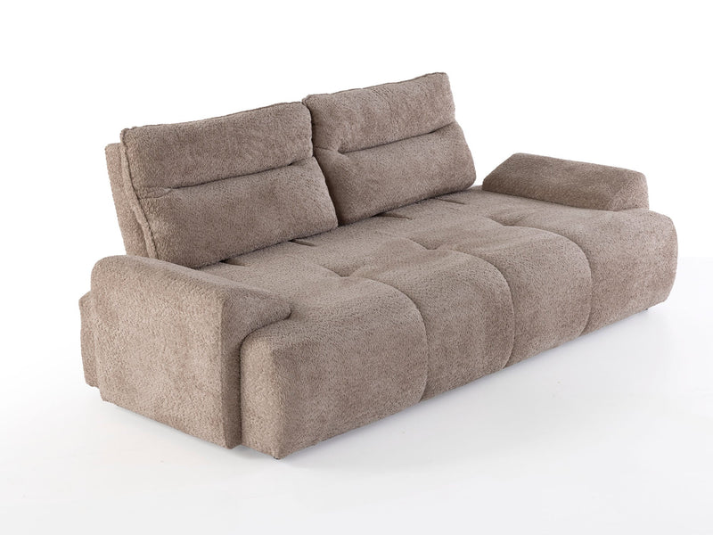Peonya Convertible Sofa - With Leg in Brown - 200-ZEN-PEO-BRO-L-3