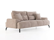 Peonya Convertible Sofa - With Leg in Brown - 200-ZEN-PEO-BRO-L-3