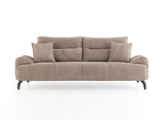Peonya Convertible Sofa - With Leg in Brown - 200-ZEN-PEO-BRO-L-3