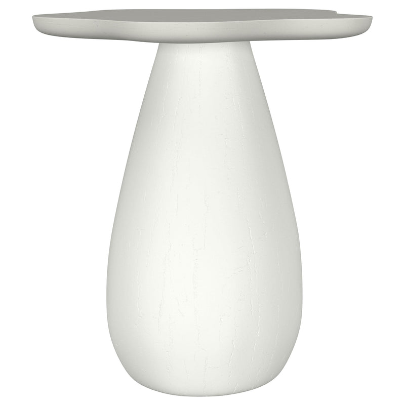 Perth 20-inch Side Table with Cloud-Shaped Top Off White - 930616