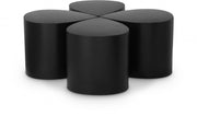Petal Iron 4pc. Coffee Table in Black - 99087Black-CT-4PC