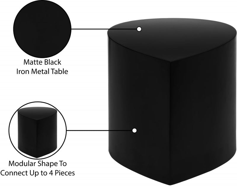 Petal Iron Coffee Table in Black - 99087Black-CT