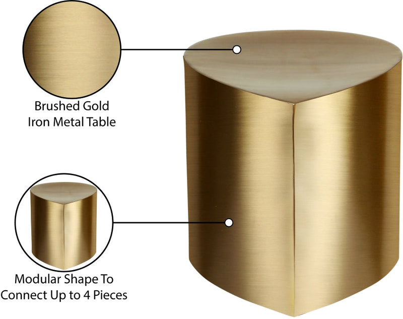 Petal Iron Coffee Table in Gold - 99087Gold-CT