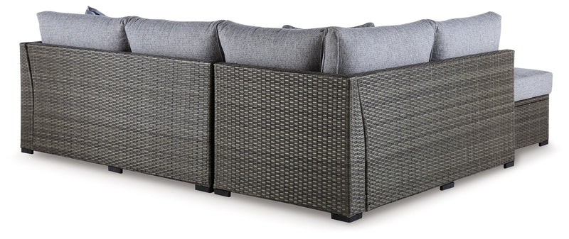Petal Road Outdoor Loveseat Sectional/Ottoman/Table Set (Set of 4) - P297-070