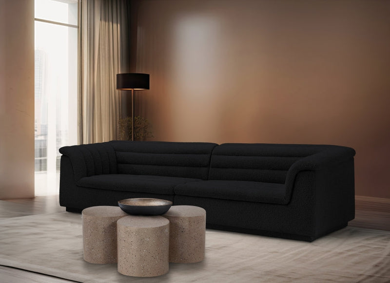 Petal Terrazzo Pattern Iron 4pc. Coffee Table in Taupe - 99088Taupe-CT-4PC