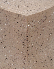 Petal Terrazzo Pattern Iron 4pc. Coffee Table in Taupe - 99088Taupe-CT-4PC