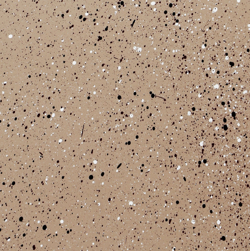 Petal Terrazzo Pattern Iron 4pc. Coffee Table in Taupe - 99088Taupe-CT-4PC