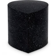 Petal Terrazzo Pattern Iron Coffee Table in Black - 99088Black-CT