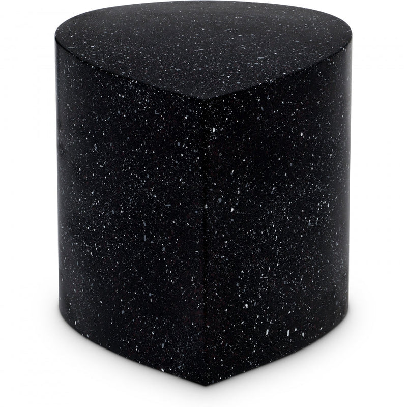 Petal Terrazzo Pattern Iron Coffee Table in Black - 99088Black-CT