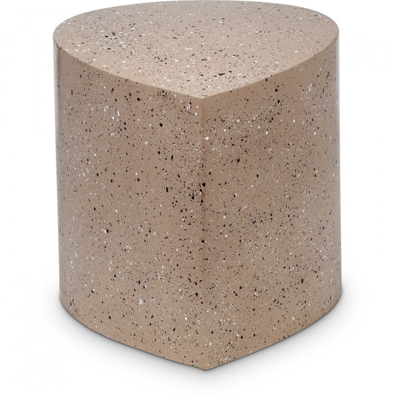 Petal Terrazzo Pattern Iron Coffee Table in Taupe - 99088Taupe-CT