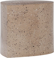 Petal Terrazzo Pattern Iron Coffee Table in Taupe - 99088Taupe-CT