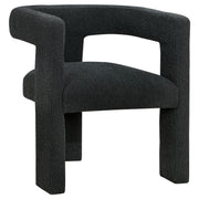 Petra Boucle Upholstered Accent Side Chair Black - 902882