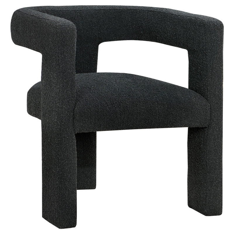 Petra Boucle Upholstered Accent Side Chair Black - 902882