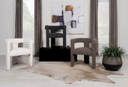 Petra Boucle Upholstered Accent Side Chair Black - 902882