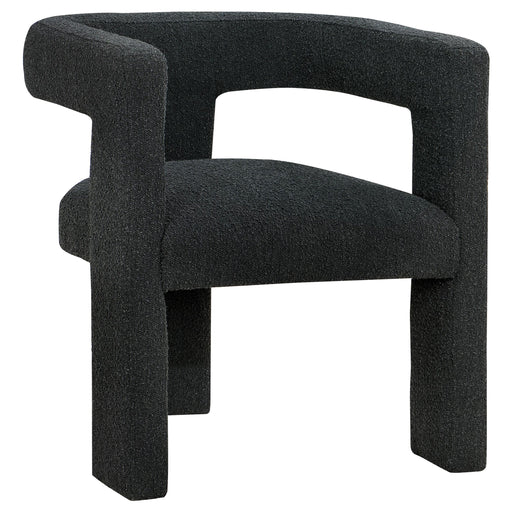 Petra Boucle Upholstered Accent Side Chair Black - 902882