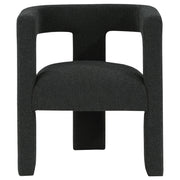 Petra Boucle Upholstered Accent Side Chair Black - 902882