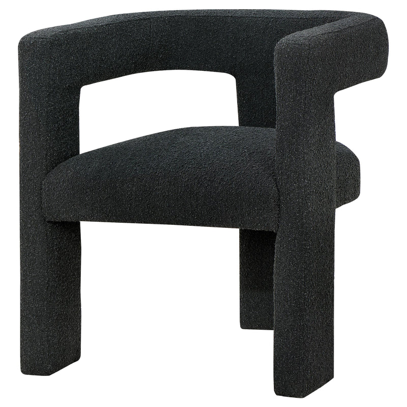 Petra Boucle Upholstered Accent Side Chair Black - 902882
