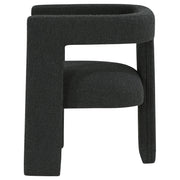 Petra Boucle Upholstered Accent Side Chair Black - 902882