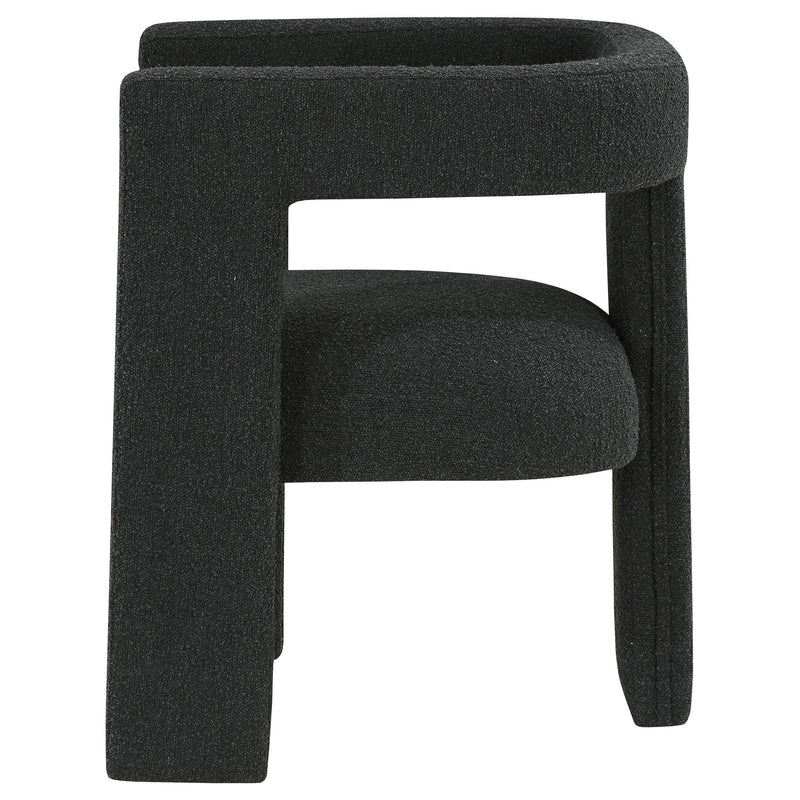 Petra Boucle Upholstered Accent Side Chair Black - 902882
